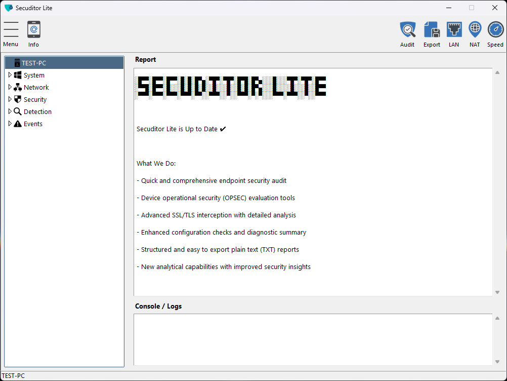 Secuditor Lite New Toolbar